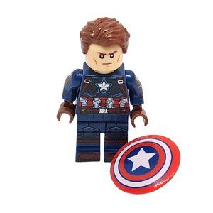 Steve Rogers Captain America Collectible Lego Mini Figurine Gift Idea